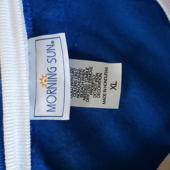 New Fleece- lined Blue Sweatshirt, Size XL - Picture 4 of 5